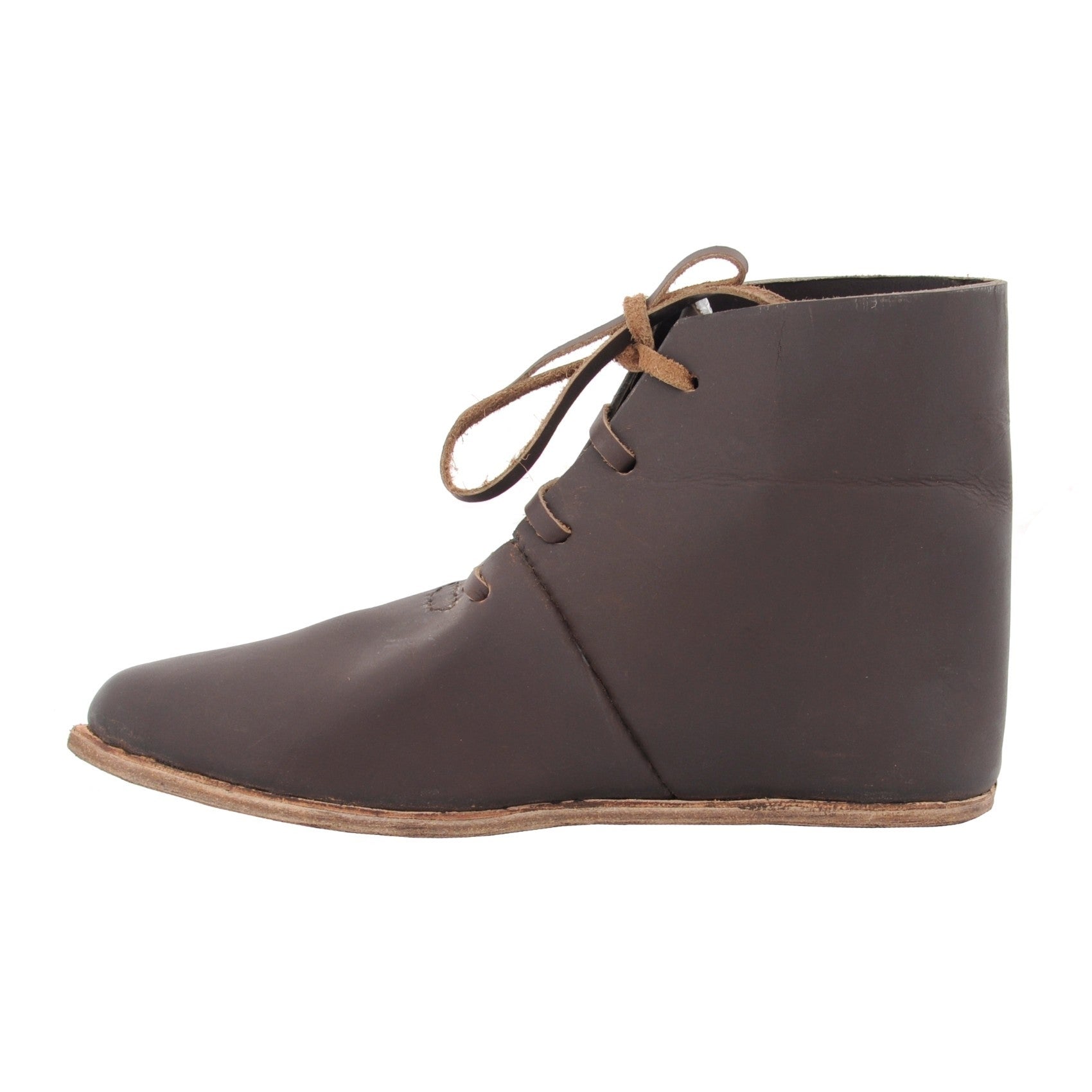 GDFB Front Laced Ankle Boots - Dark Brown