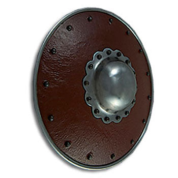 GDFB Leather Covered Buckler - Scalloped Boss