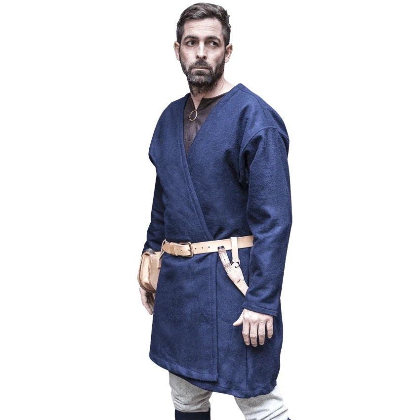 Blue viking style shirt for Ren Faire.