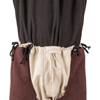 Brandolf Warrior Chausses in Brown, close-up of the ties at the top, second view