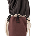 Brandolf Warrior Chausses in Brown, close-up of the ties at the top worn with braies