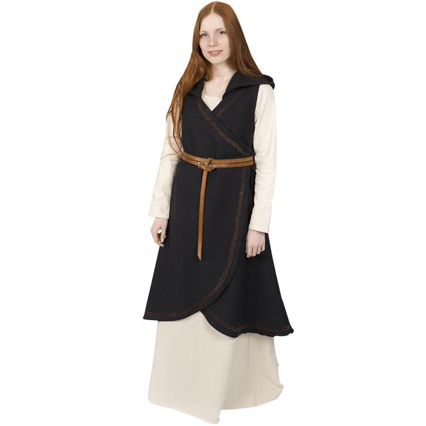 Burgschneider wrap style medieval woman's dress.