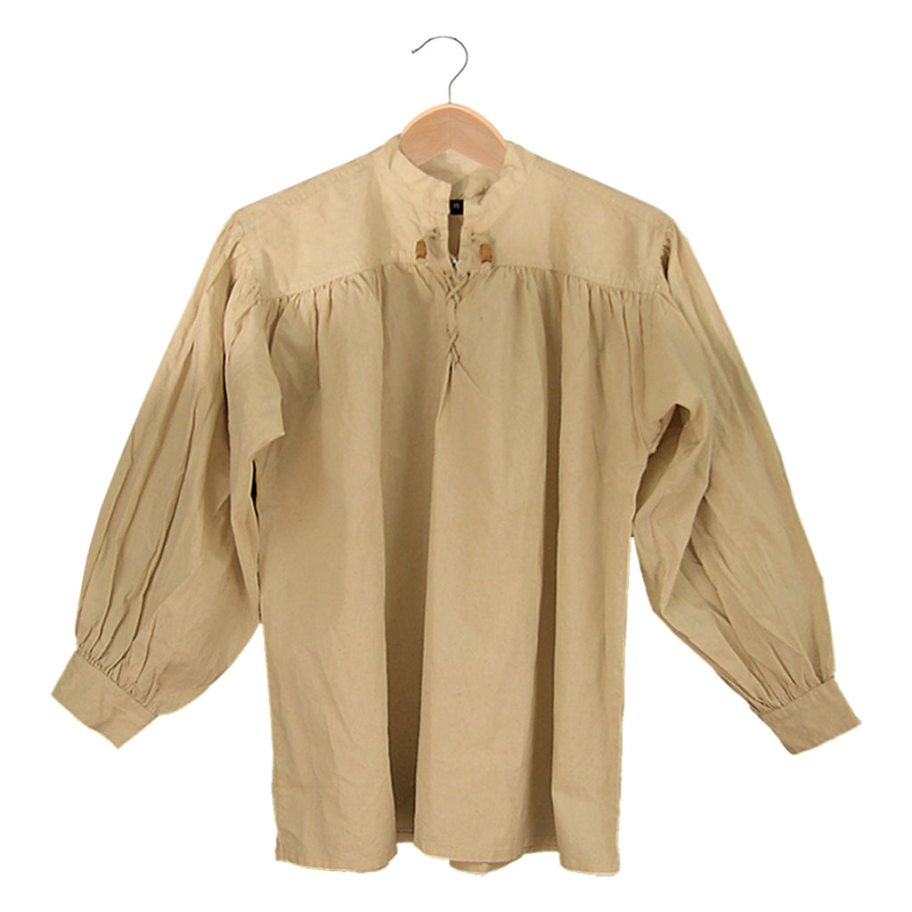 GDFB Cotton Shirt - Collarless - Laced w/ Toggles