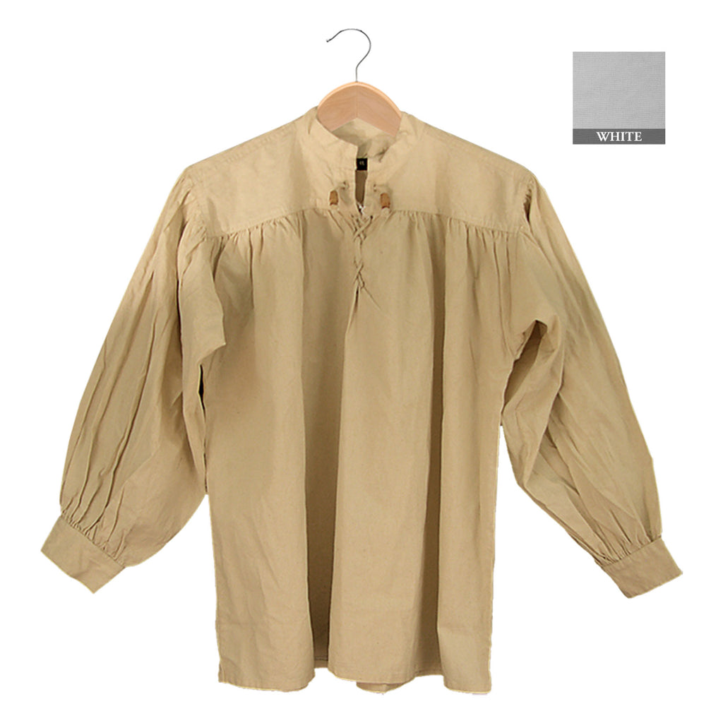 GDFB Cotton Shirt - Collarless - Laced w/ Toggles