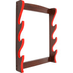 House of Warfare wooden three sword display stand.