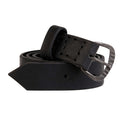 Louis Belt in Black – flat lay, buckle detail.