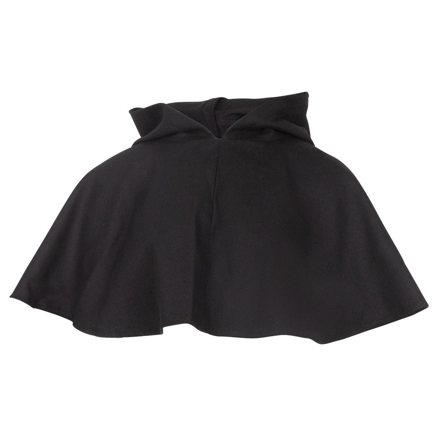 Black medieval hood for ren faire.
