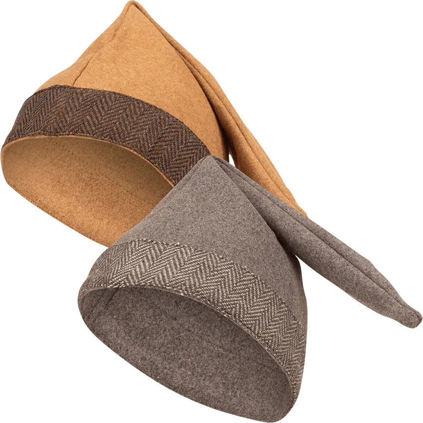 Toki Wool Hat in Grey and Sand – side by side comparison