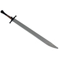 Red Dragon synthetic langes messer with silver blade and black hilt
