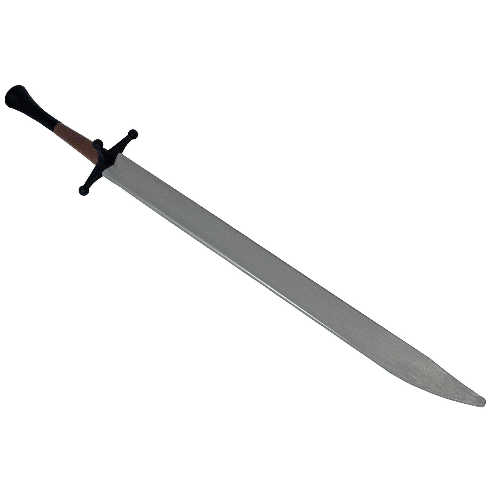 Red Dragon synthetic langes messer with silver blade and black hilt