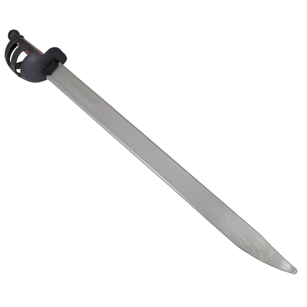 Red Dragon synthetic cutlass with black hilt and colored blade options
