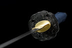 Shinken of Swords Clay Tempered T10 Steel Tanto - Iron Tsuba