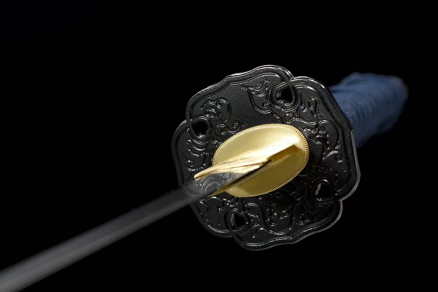 Shinken of Swords Clay Tempered T10 Steel Tanto - Iron Tsuba
