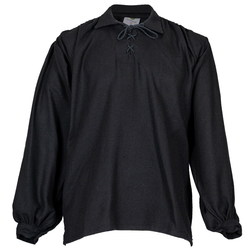 Jonathan Shirt in Black – front view