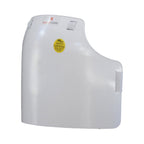 White Masterguard safety shield with a yellow safety certified sticker on the front, shown on a plain white background.