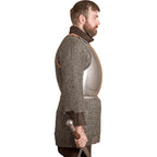 Mercenary Steel Breastplate, side profile, rounded edges and waist length